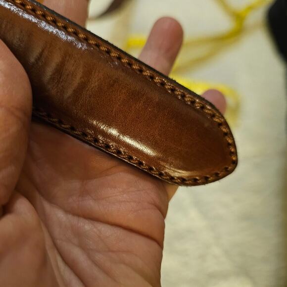 Nanni Milano Made in Italy Brown woven 80/32 belt. Artzy. Boho. Cottagecore - Picture 8 of 15